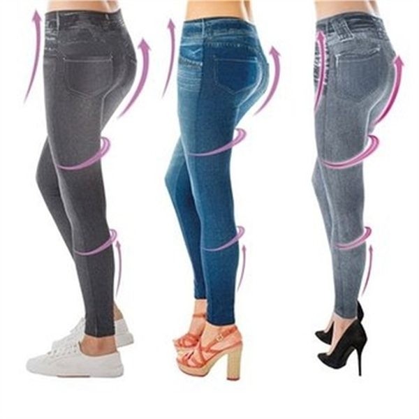 Set 3 Colanti Slim Model Jeans Original Oferta Limitata