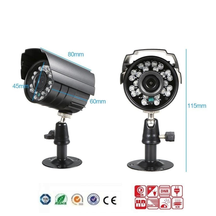 Camera supraveghere pentru sisteme CCTV, de exterior/interior cu Infra Rosu, TurboHD Night Vision - Stoc limitat