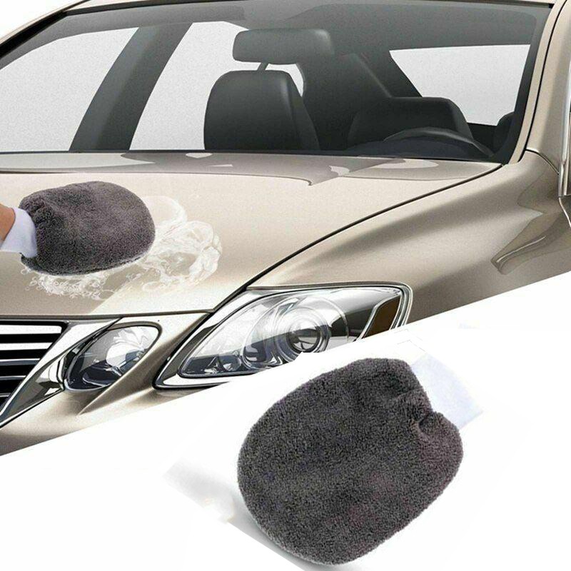 Set 9in1 pentru detailing auto, laveta microfibra, paduri polish, burete de spalat si perie curatare jante