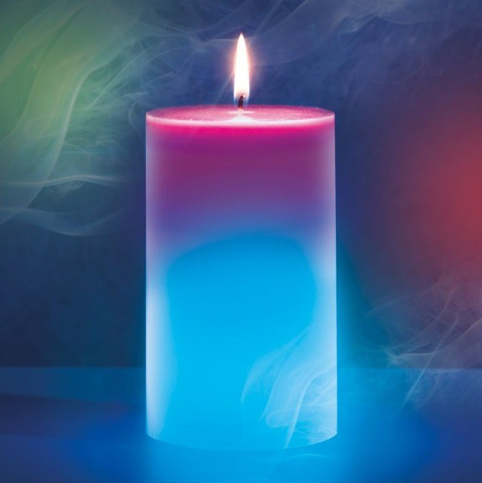 Lumanare din ceara cu lumini LED