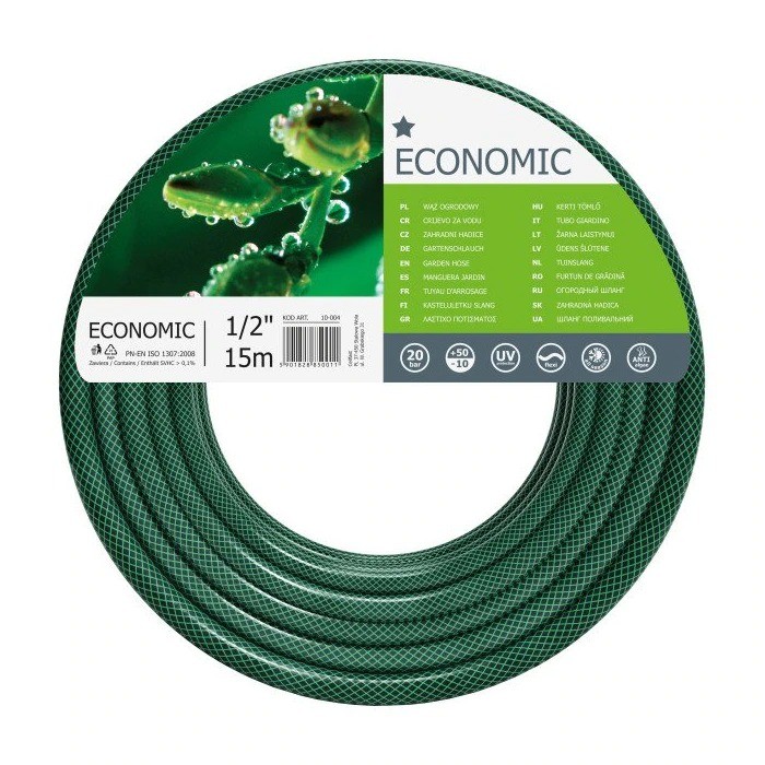Furtun pentru gradina, 3 straturi cu armatura, 1/2", 20 m lungime, protectie UV