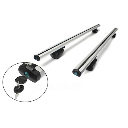 Set bare transversale din aluminiu, cu sistem antifurt