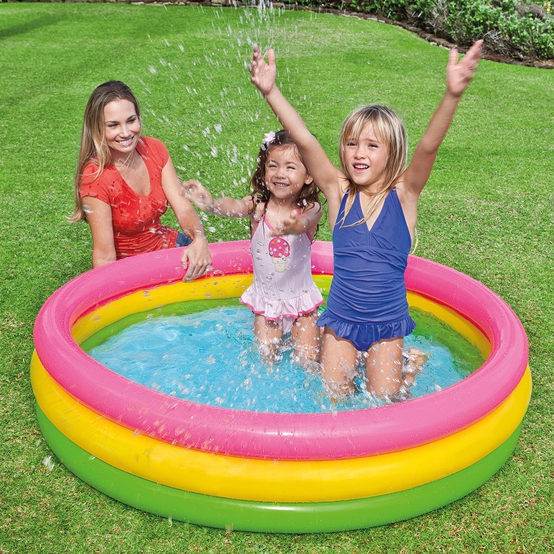 Piscina pentru copii cu baza moale, 57422, 182 litri, 147x25cm