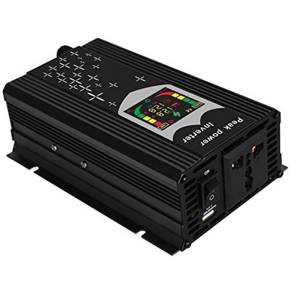 Invertor auto port USB CPU Control cu Display Digital 500W