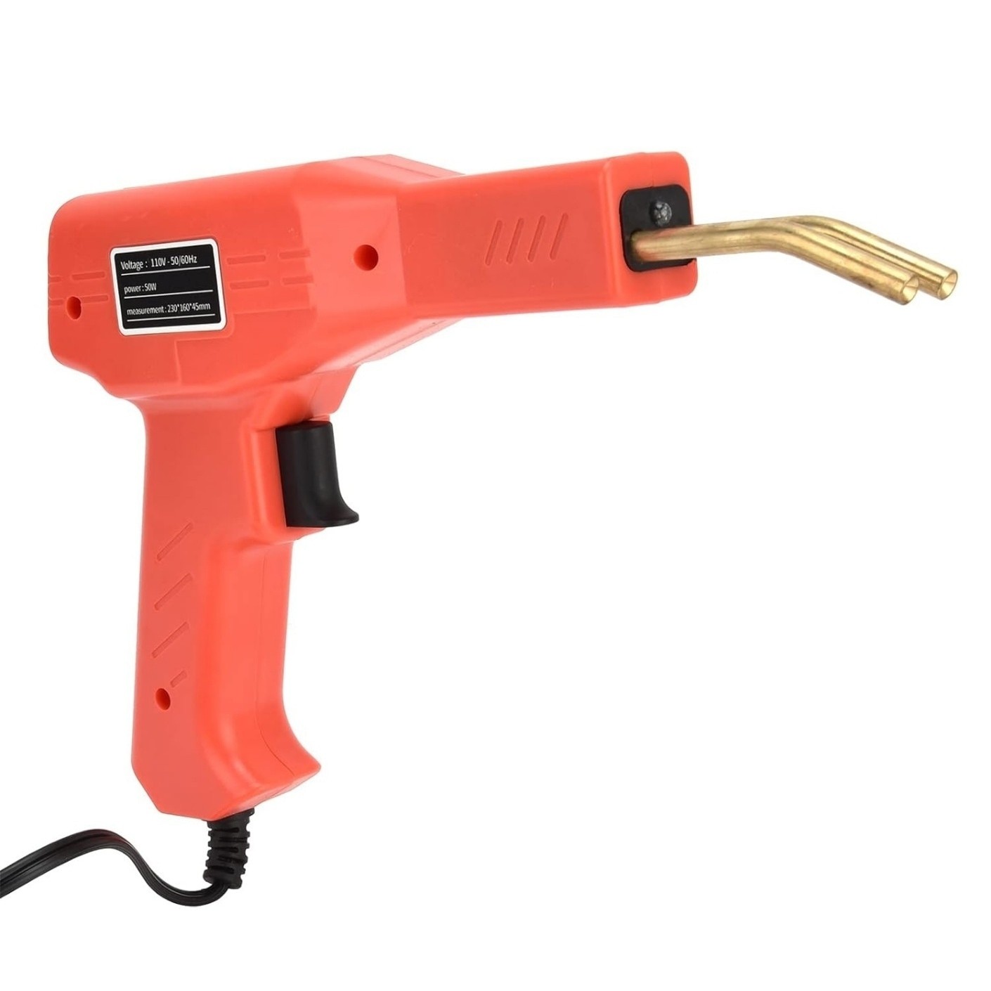 Pistol de lipit plastic, 4 tipuri de capse incluse, 50w 