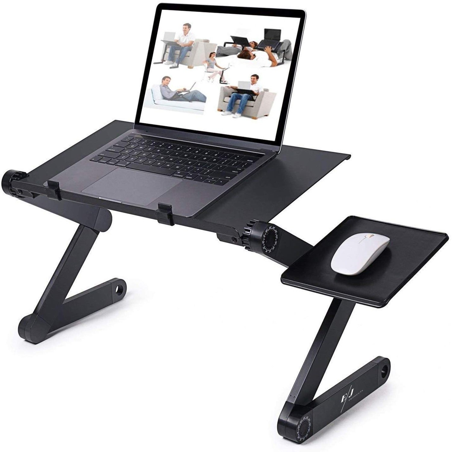Masuta De Laptop Din Aluminiu, Cooler Incorporat Si Suport Lateral Pentru Mouse