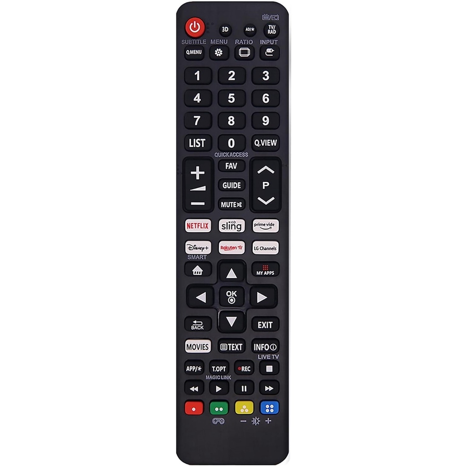 Telecomandă Universală Unitronic pentru LG Smart TV – Compatibilă LED/LCD (2012–2024)