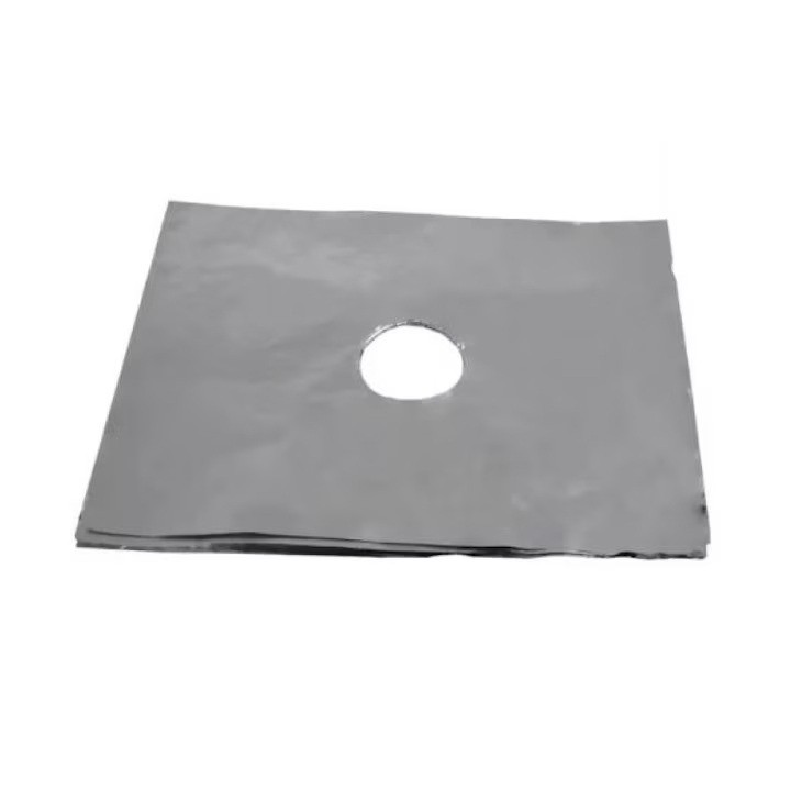 Folie de aluminiu pentru protectie aragaz impotriva murdariei si grasimii arse, 60 x 50 cm 
