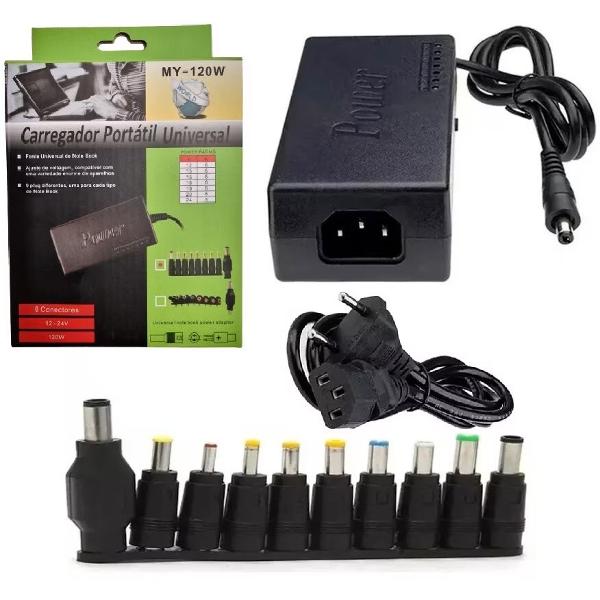 Incarcator universal pentru laptop 9 mufe de conectare 