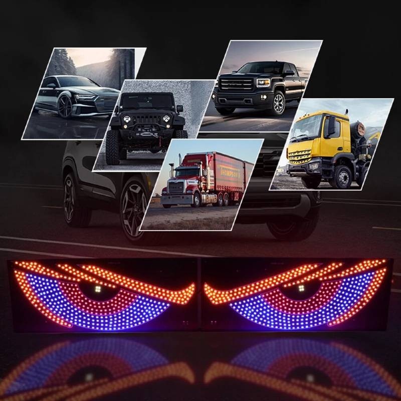 Lumini LED Devil’s Eye Auto – USB, Roșu Alb Portocaliu, Lumini Ambientale pentru Mașină și Camion
