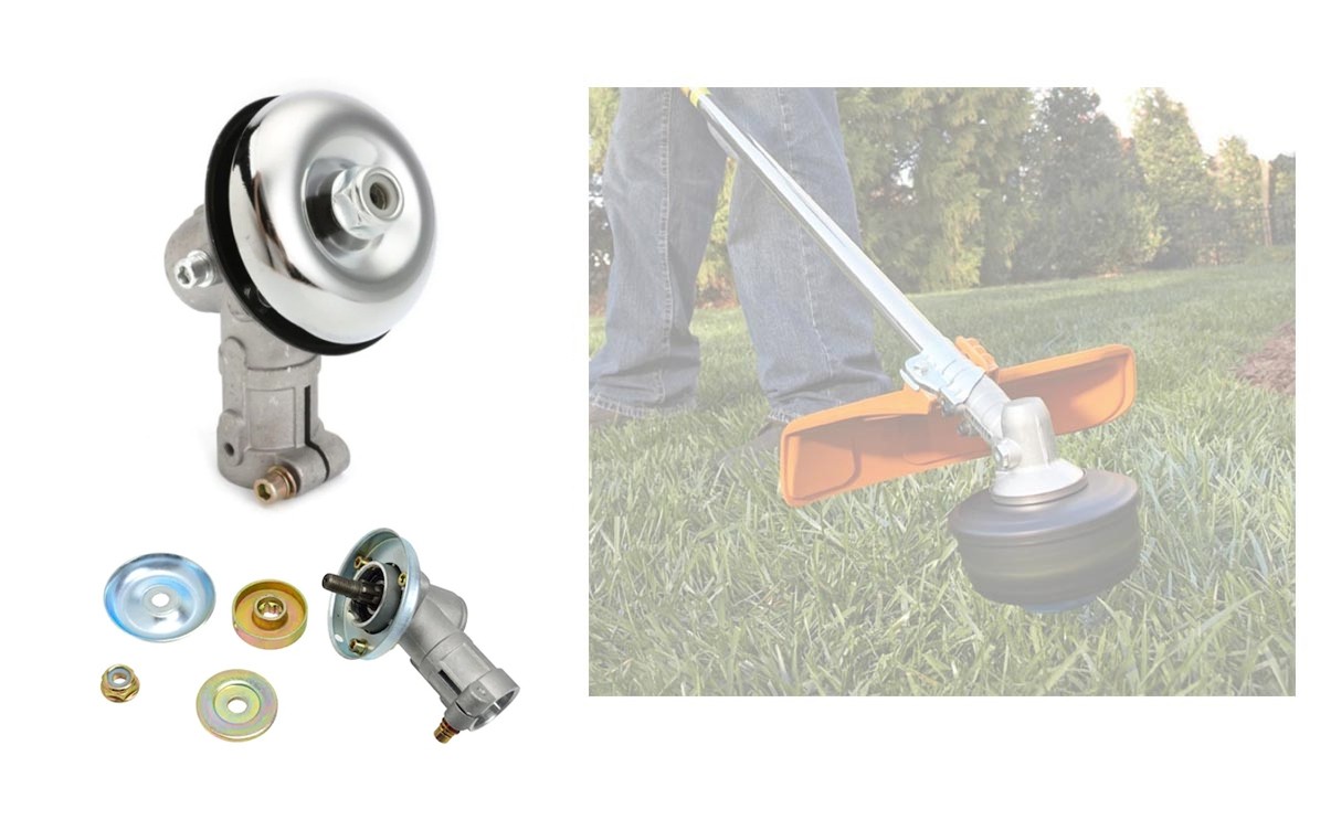 Cap conector pentru trimmer, motocoasa, Set angrenaj unghiular