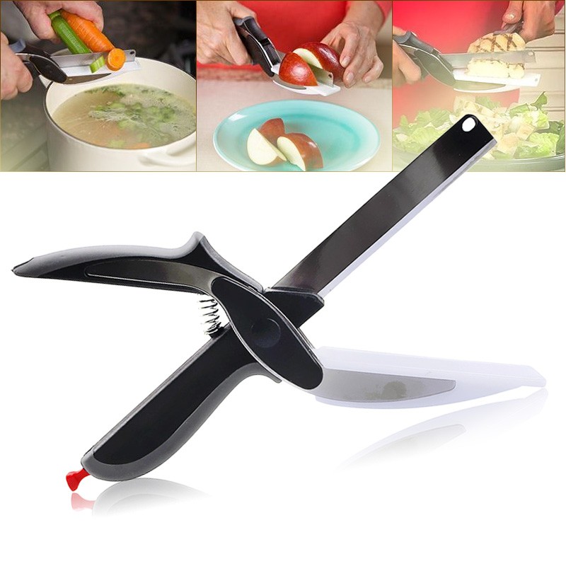 Foarfeca-Cutit bucatarie multifunctional 2 in 1 Smart Cutter