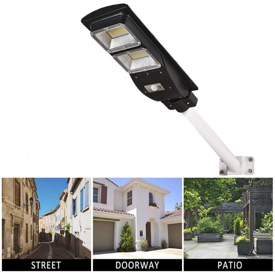 Proiector stradal LED cu panou fotovoltaic incorporat, incarcare solara si telecomanda 100/120/150 W
