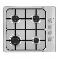 Plita incorporabila inox, Gaz gpl sau natural, aprindere electrica, 4 arzatoare, 60x50 cm