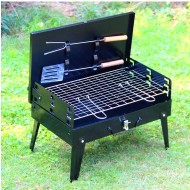 Gratar portabil pentru camping tip Diplomat, cu accesorii incluse