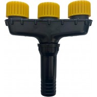 Stropitor grădină cu 3 capete rotative – jet reglabil pentru gazon și plante