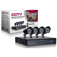 Sistem pentru interior/exterior DVR cu 4 camere