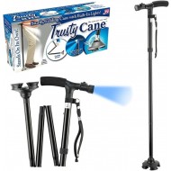 Trusty Cane – Baston pliabil și rezistent, cu lanternă integrată