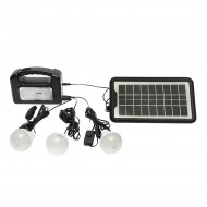 Sistem de iluminat solar portabil cu 3 becuri