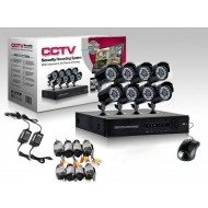 Kit Complet Pentru Supraveghere, 8 Camere Interior/Exterior