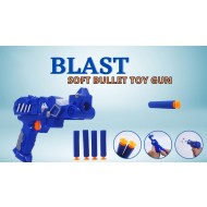 Pistol Blaster cu gloante de burete, Soft Bullet