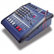 Mixer audio cu amplificare cu Bluetooth, 2 x 200 Watt si 4 canale