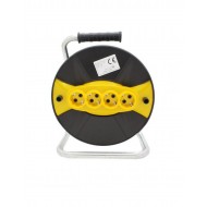 Prelungitor cu 4 prize si tambur cu derulator 50m
