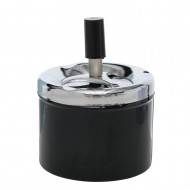 Scrumiera mare inox cu buton 