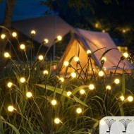 Set de 2 Lămpi LED Decorative Licurici Solare pentru Grădină - Magie Luminoasă în Serile de Vară!