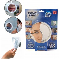 Oglindă cosmetică cu LED Swivel Brite, cu mărire
