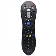 Telecomanda universala 4 in 1 Philips, 46 taste, 1 x LED, distanta operare 10 m, Negru