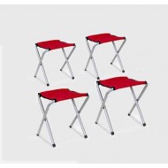 Set 4 scaune pliabile pentru camping