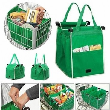 Set 2 x geanta pliabila pentru cumparaturi 