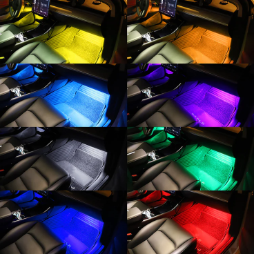 Kit Lumini LED Auto cu Telecomanda