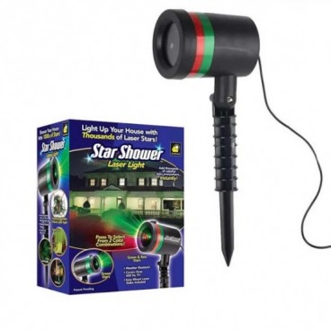 Proiector Laser Exterior – Iluminare Festivă Verde/Roșu pentru Fațadă și Curte